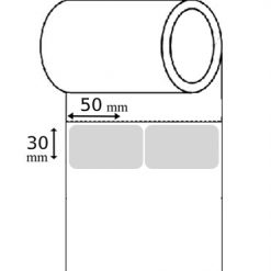 رول لیبل کاغذی 30mm*50mm ( سه هزار عددی)