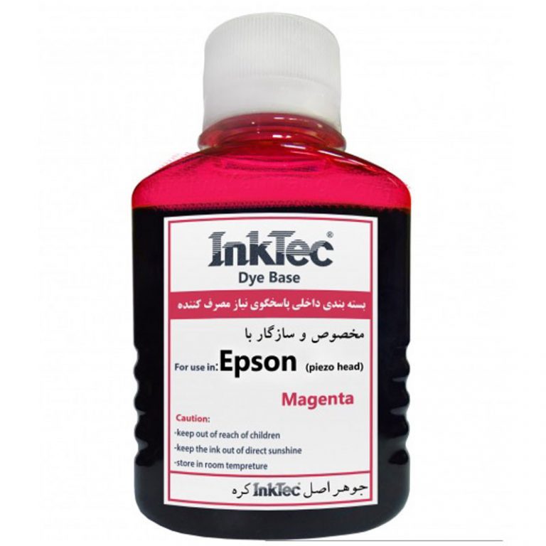 جوهرشارژ چاپگر اینک تک Inktec (ساخت کره) EPSON Photo Magenta 100CC