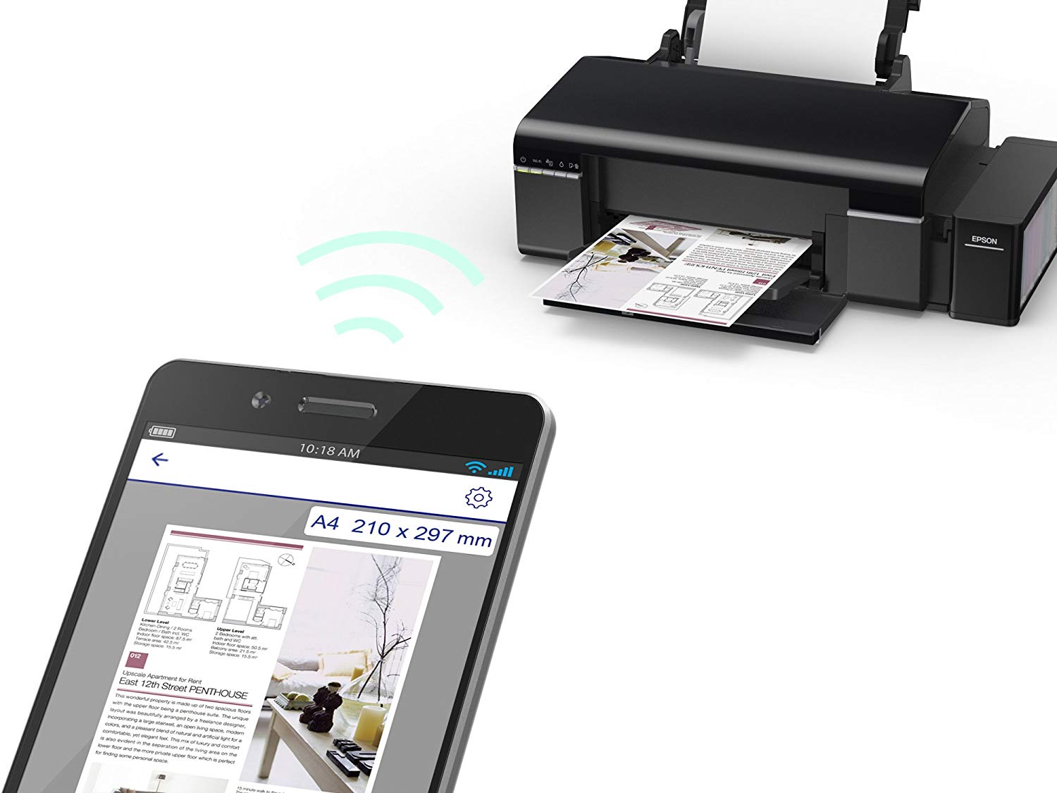 چاپگر رنگی جوهرافشان تک کاره epson L805