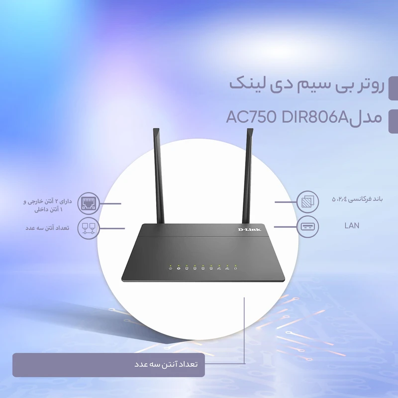 روتر بی سیم دی-لینک AC750 DIR-806A - Image 3